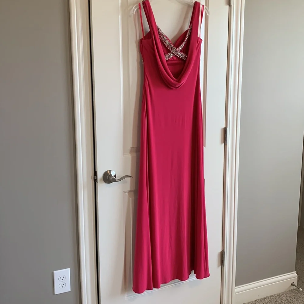 Formal Dress - Pink - Beaded - Size 4 - like New - Picture 3 of 6